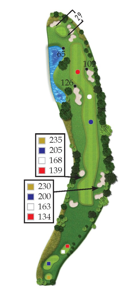 the lakes hole 1 overview