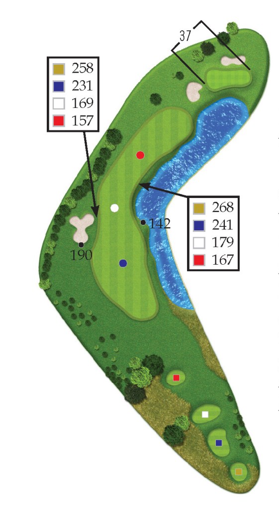 the lakes hole 9 overview